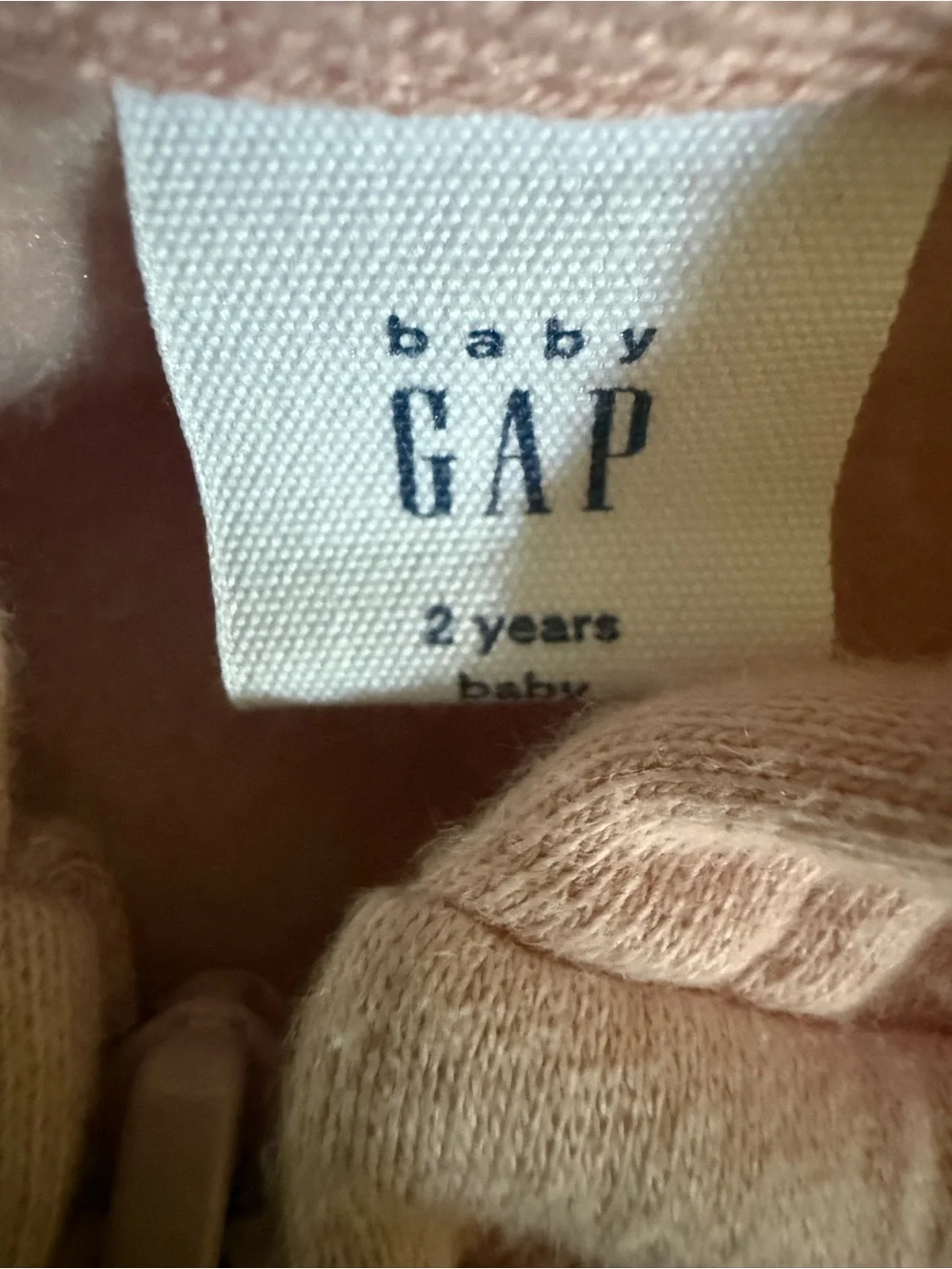 GAP Girls White Zip Hoodie with Pastel Rainbow Stripes